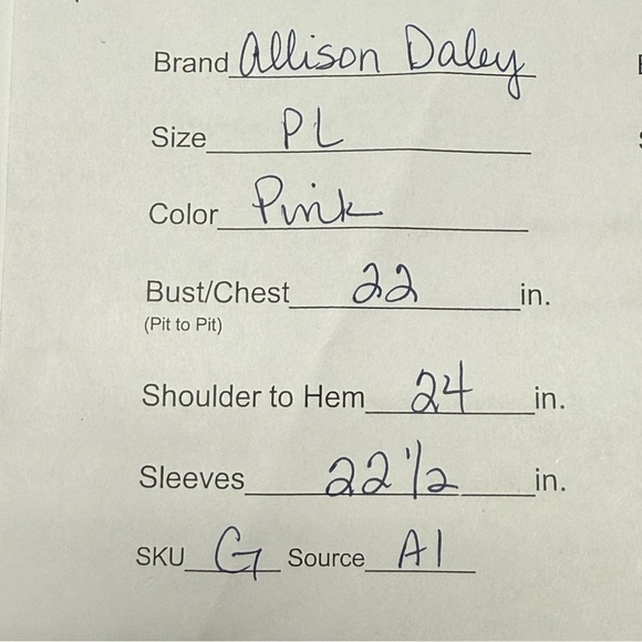 Allison Daley Pink Floral Embroidered Quarter Zip Pullover Petite Large - Picture 10 of 10